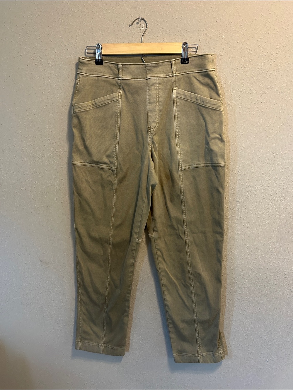 Spanx Stretch Twill Straight Pants Olive